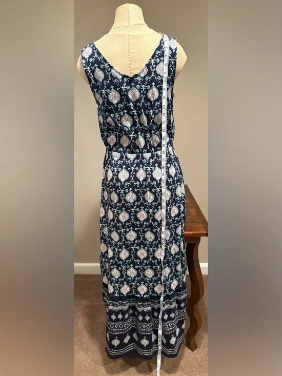 TALBOTS BOHEMIAN FLORAL JERSEY MAXI DRESS SIZE S - Picture 7 of 11